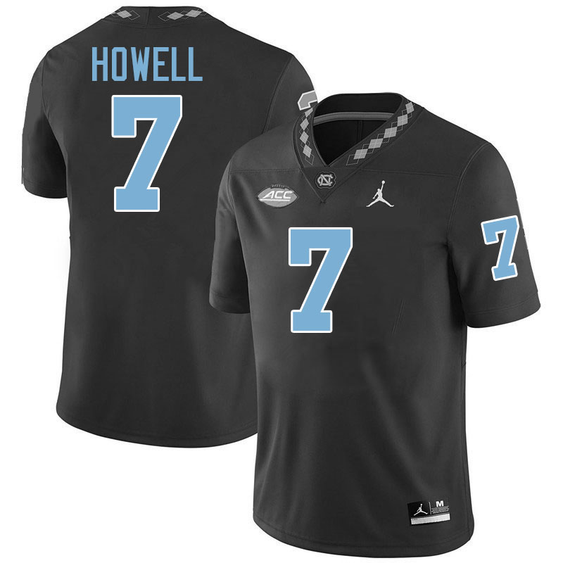 Sam Howell UNC Jerseys,North Carolina Tar Heels #7 Sam Howell Football Jerseys-Black